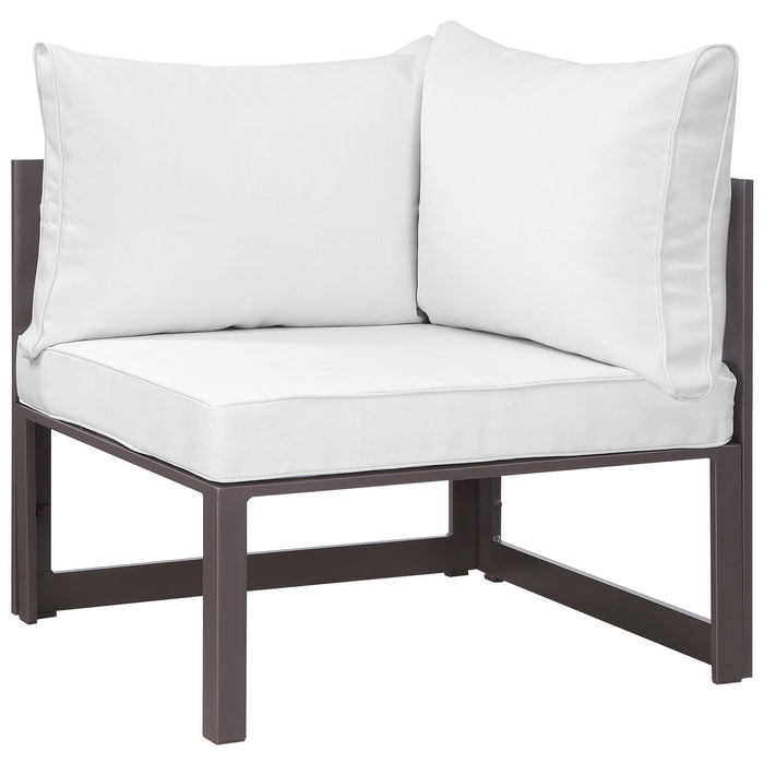 Fortuna Corner Outdoor Patio Armchair - in lifestyle setting