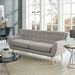 Remark Mid-Century Modern Upholstered Loveseat with Plush Cushions and Natural Wood Legs - accessory view