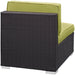Gather Outdoor Patio Armless Chair Set of 2 Espresso Peridot