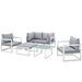 Fortuna 6 Piece Outdoor Patio Sectional Sofa Set - alternate angle view