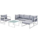 Fortuna 6 Piece Outdoor Patio Sectional Sofa Set - alternate angle view