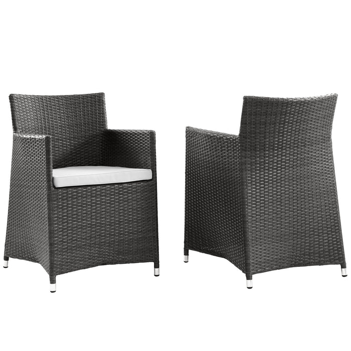 Junction Armchair Outdoor Patio Wicker Set of 2 - Modway \outdoor\dining chairs