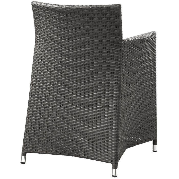Junction Armchair Outdoor Patio Wicker Set of 2 - in lifestyle setting