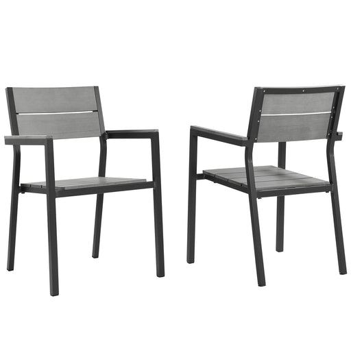 Maine Dining Armchair Outdoor Patio Set of 2 - Modway \outdoor\dining chairs