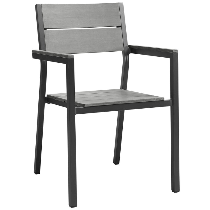 Maine Dining Armchair Outdoor Patio Set of 2 - alternate angle view