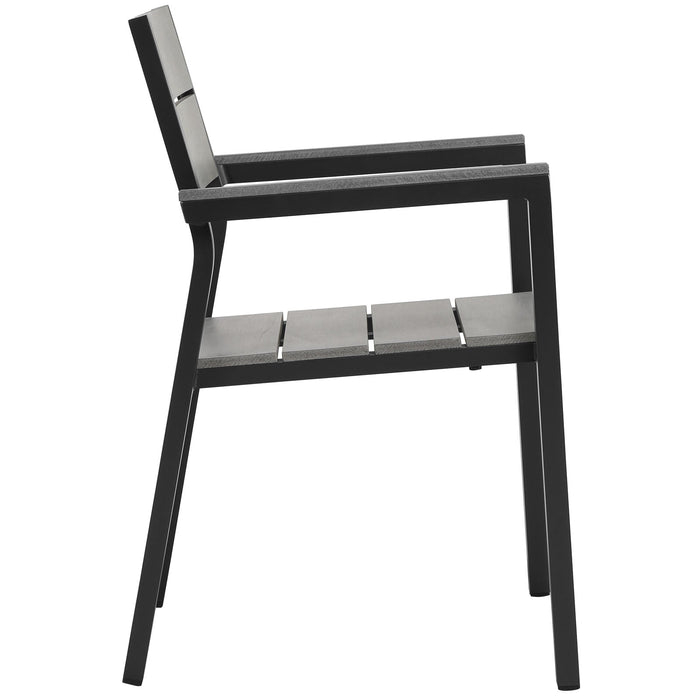Maine Dining Armchair Outdoor Patio Set of 2 - detail close-up