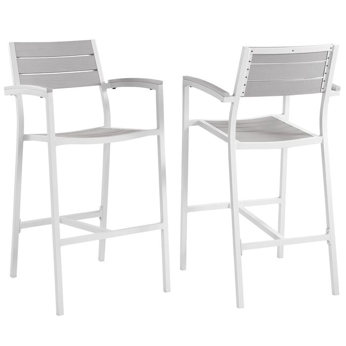 Maine Bar Stool Outdoor Patio Set of 2 - view 5