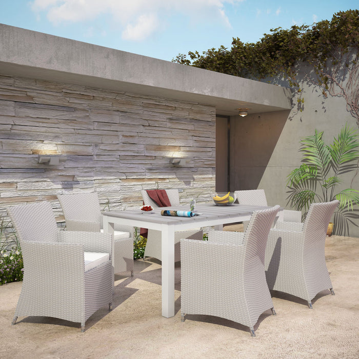 Modway Junction 7 Piece Outdoor Patio Dining Set - Features