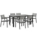 Maine 7 Piece Outdoor Patio Dining Set - alternate angle view