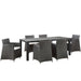 Junction 7 Piece Outdoor Patio Dining Set by Modway - angle view