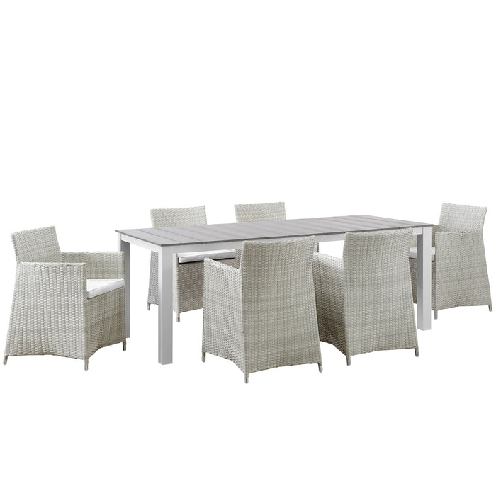Junction 7 Piece Outdoor Patio Dining Set by Modway - feature highlight