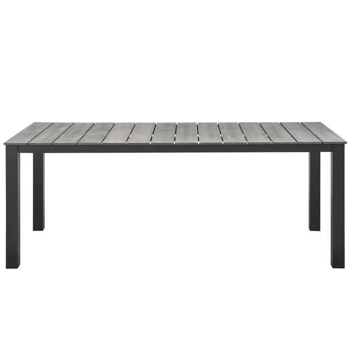 Modway Junction 9 Piece Outdoor Patio Dining Set - Dimensions