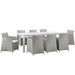 Modway Junction 9 Piece Outdoor Patio Dining Set - View 13