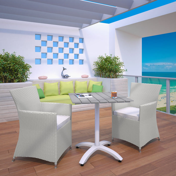 Modway Junction 3 Piece Outdoor Patio Dining Set - Features