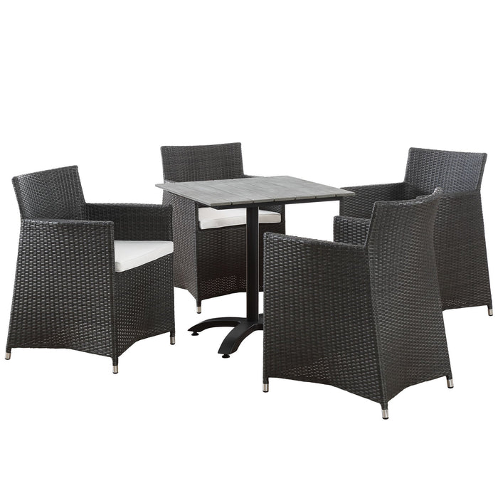 Junction 5 Piece Outdoor Patio Dining Set - alternate angle view