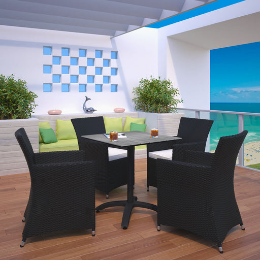 Junction 5 Piece Outdoor Patio Dining Set - Modway \outdoor\dining sets