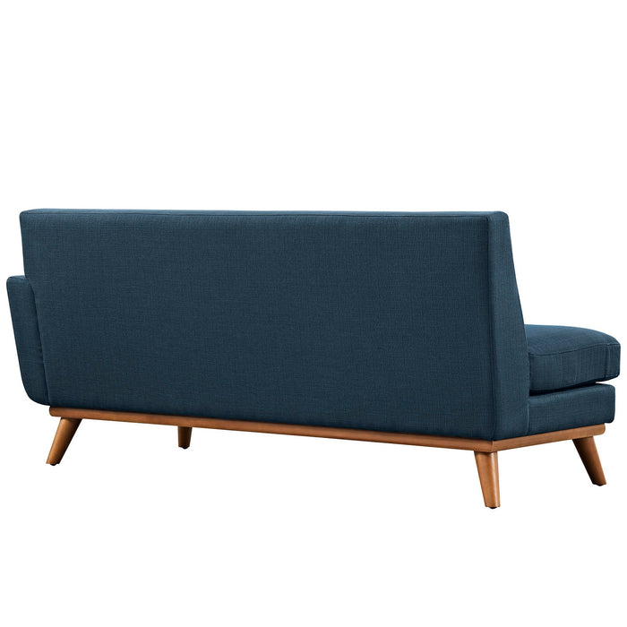 Engage Right-Arm Loveseat - Plush Upholstered Seating with Mid-Century Modern Style and Comfort