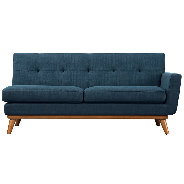 Engage Right-Arm Loveseat - Plush Upholstered Seating with Mid-Century Modern Style and Comfort