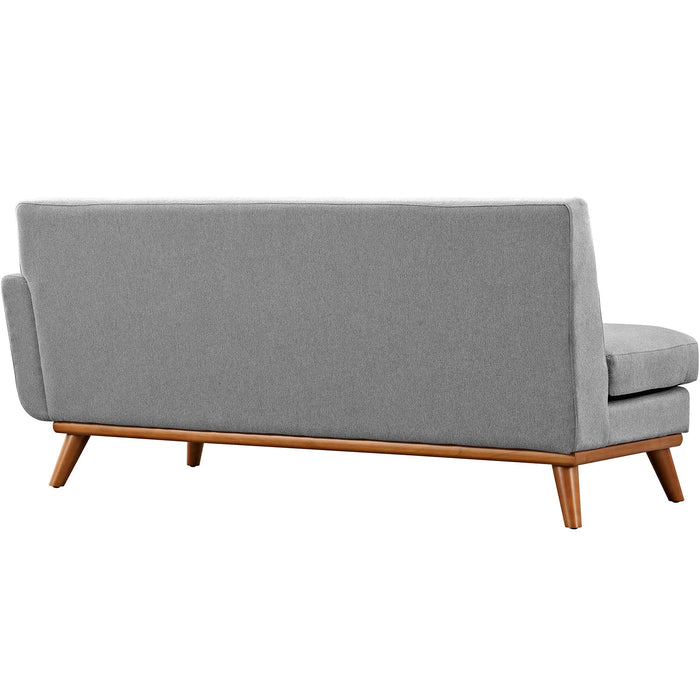 Engage Right-Arm Loveseat - Plush Upholstered Seating with Mid-Century Modern Style and Comfort