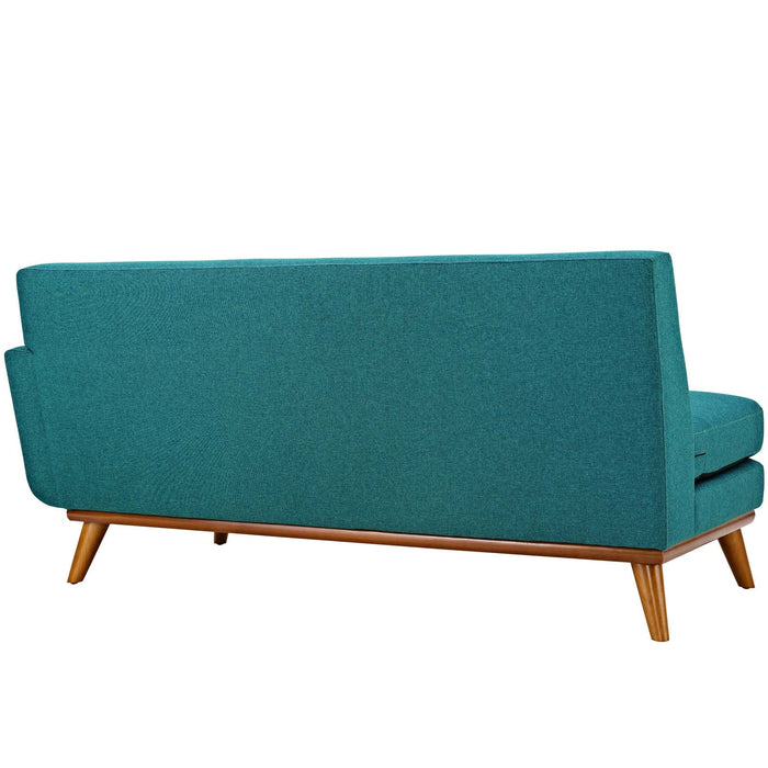 Engage Right-Arm Loveseat - Plush Upholstered Seating with Mid-Century Modern Style and Comfort