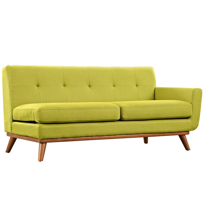 Engage Right-Arm Loveseat - Plush Upholstered Seating with Mid-Century Modern Style and Comfort