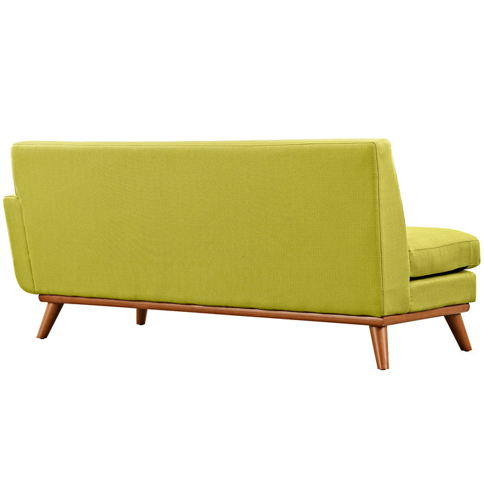 Engage Right-Arm Loveseat - Plush Upholstered Seating with Mid-Century Modern Style and Comfort