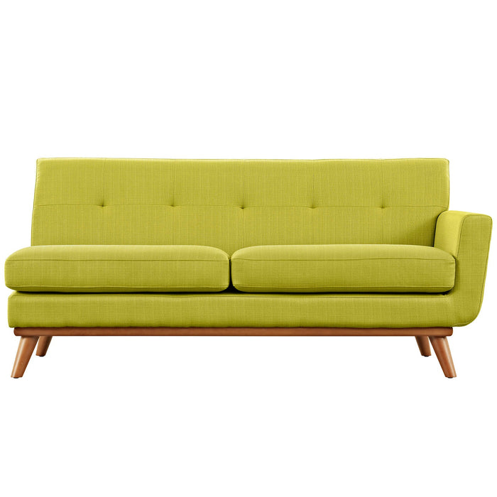 Engage Right-Arm Loveseat - Plush Upholstered Seating with Mid-Century Modern Style and Comfort