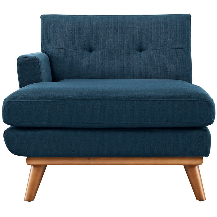 Engage Left-Facing Upholstered Fabric Chaise - in lifestyle setting