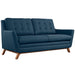 Beguile Upholstered Fabric Loveseat - alternate angle view