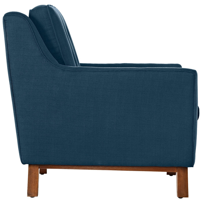 Beguile Upholstered Fabric Loveseat - detail close-up