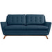 Beguile Upholstered Fabric Loveseat - view 5