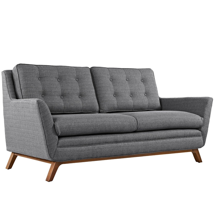 Beguile Upholstered Fabric Loveseat - view 7