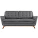 Beguile Upholstered Fabric Loveseat - view 10