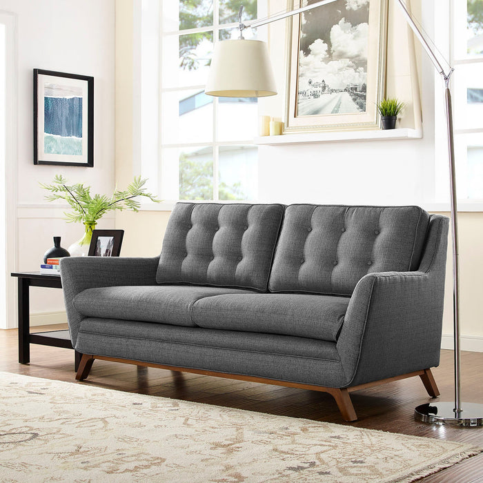 Beguile Upholstered Fabric Loveseat - view 6