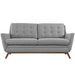 Beguile Upholstered Fabric Loveseat - view 15