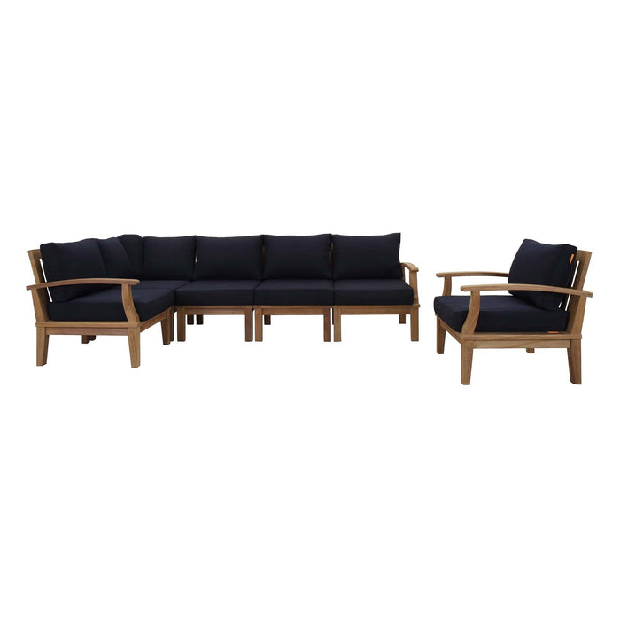 Marina 6 Piece Outdoor Patio Teak Set by Modway - installation view