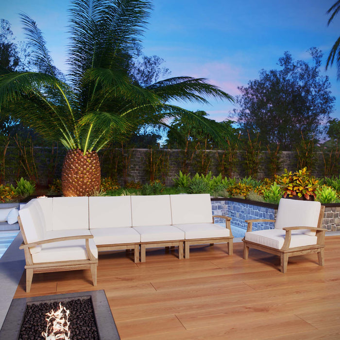 Marina 6 Piece Outdoor Patio Teak Set by Modway - view 25