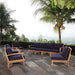 Marina 8 Piece Outdoor Patio Teak Set by Modway - interior view