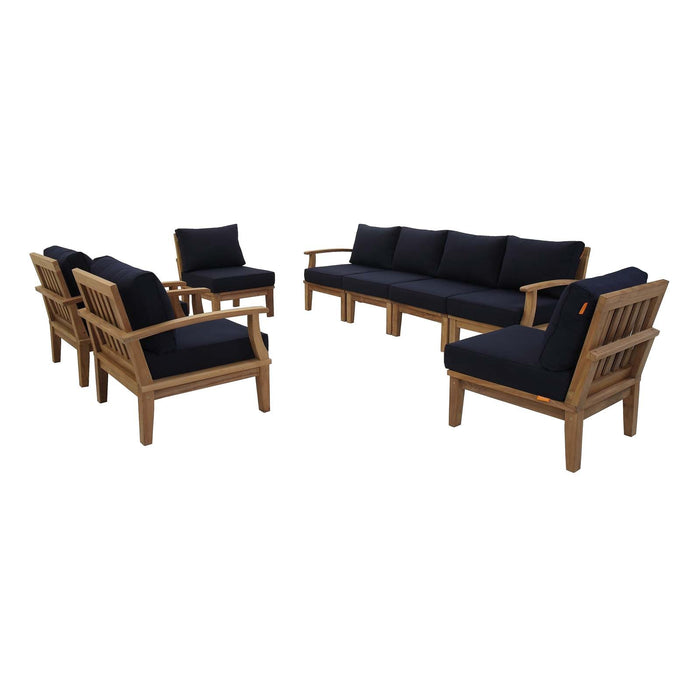 Marina 8 Piece Outdoor Patio Teak Set by Modway - control panel detail