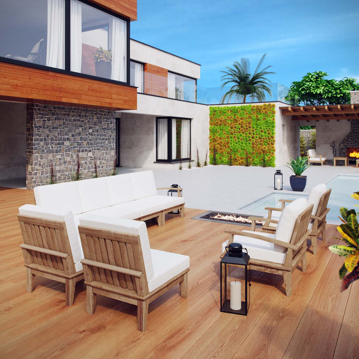 Marina 8 Piece Outdoor Patio Teak Set by Modway - view 21