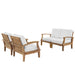 Marina 4 Piece Outdoor Patio Teak Set by Modway - view 18