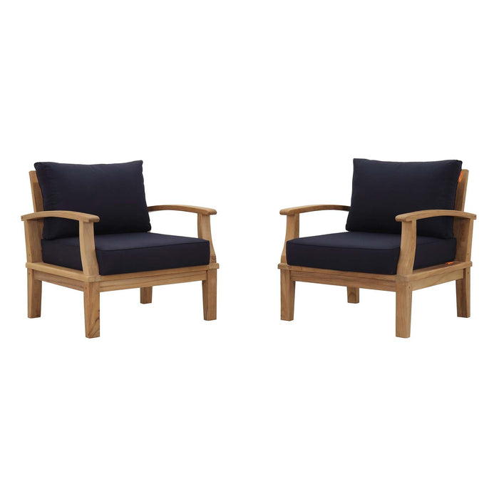 Marina 2 Piece Outdoor Patio Teak Set - view 6