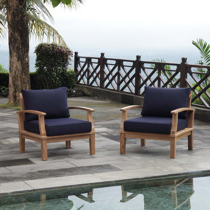 Marina 2 Piece Outdoor Patio Teak Set - view 5
