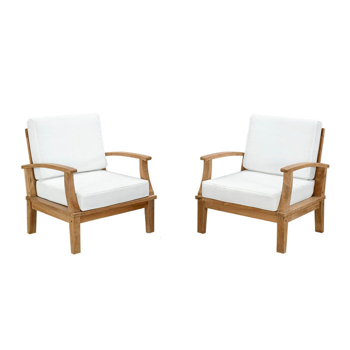 Marina 2 Piece Outdoor Patio Teak Set - view 9
