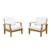 Marina 2 Piece Outdoor Patio Teak Set - view 9