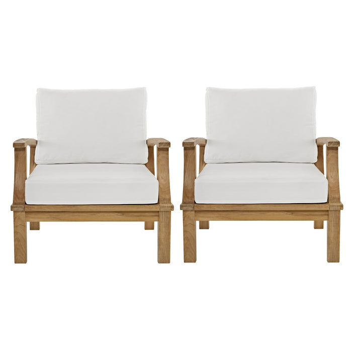 Marina 2 Piece Outdoor Patio Teak Set - view 13