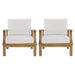 Marina 2 Piece Outdoor Patio Teak Set - view 13