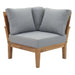 Marina 3 Piece Outdoor Patio Teak Set by Modway - detail close-up