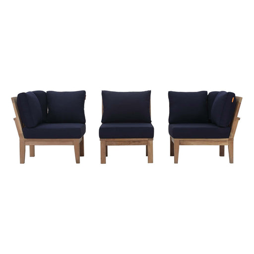 Marina 3 Piece Outdoor Patio Teak Set by Modway - alternate view