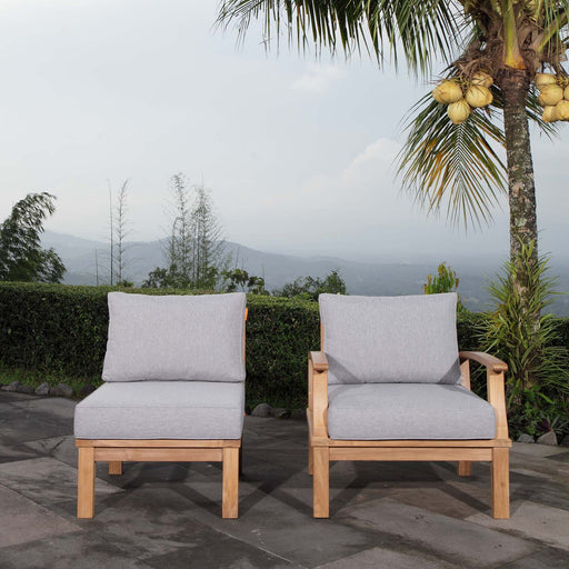 Marina 2 Piece Outdoor Patio Teak Set - Modway \outdoor\lounge chairs